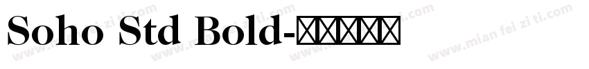 Soho Std Bold字体转换
